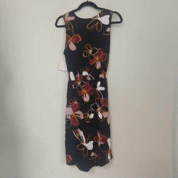 14th & Union Front Tie Floral Sleeveless Dress M - Picture 6 of 12